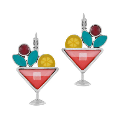 Cocktail Raspberry Taratata Earrings