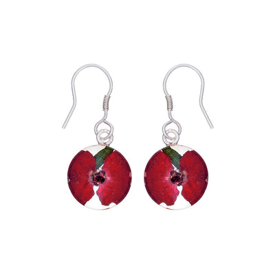 Red Small Round San Marco Earrings