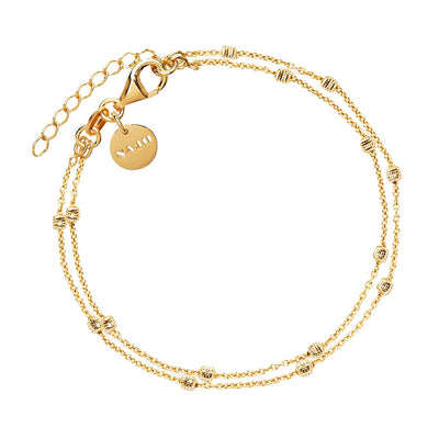 Birdsong Yellow Gold Plated Chain Najo Bracelet 