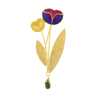 Crocus Pott Taratata Brooch