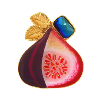 Grenat Fig Taratata Brooch