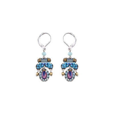 Blue Bird Set, Peacock Ayalabar Earrings