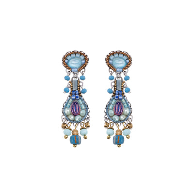 Blue Bird Set, Flamingo Ayalabar Earrings