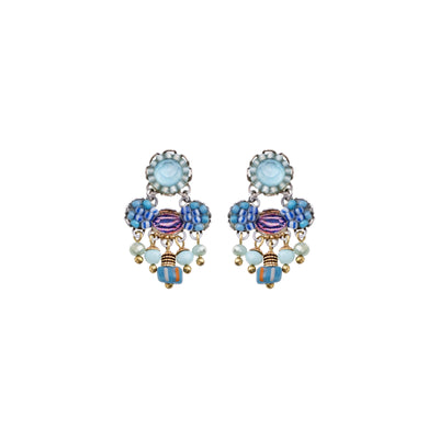 Blue Bird Set, Swan  Ayalabar Earrings