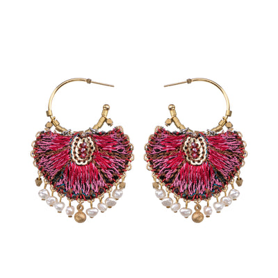 Embroided Set, Guza  Ayalabar Earrings