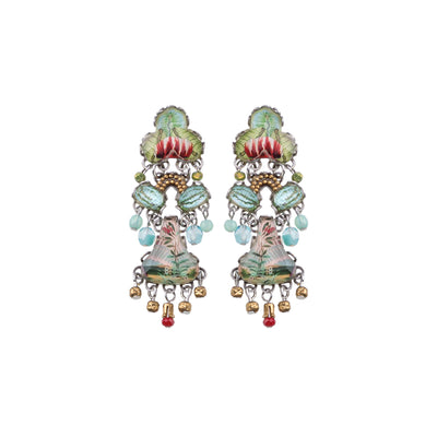 Flower Garden Set, Viola  Ayalabar Earrings 