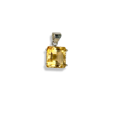 Citrine Square - Cut Qismet Signature Pendant