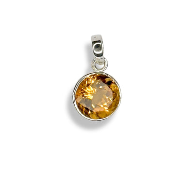 Citrine Round - Cut Qismet Signature Pendant