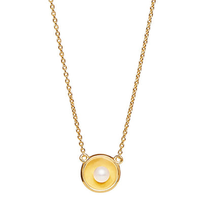  Capri Pearl Y/G Najo Necklace 