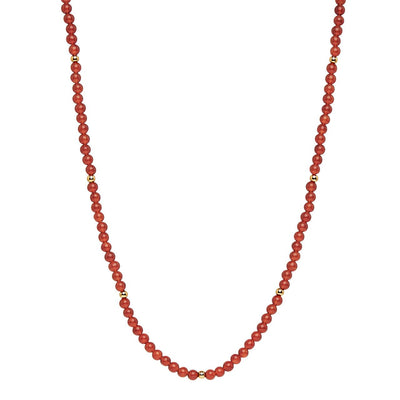  Geranio Red Onyx Najo Necklace 