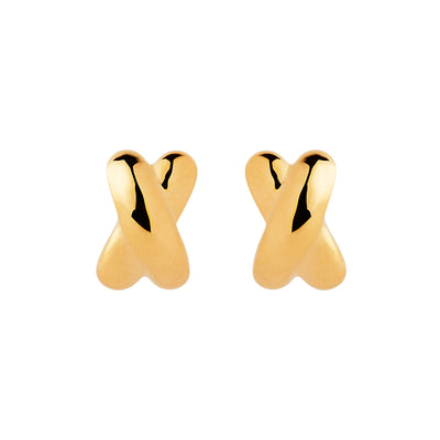 Bisous Yellow Gold Najo Earrings