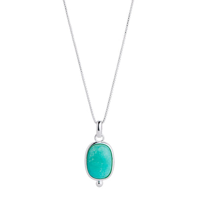 Fleur Siver Amazonite Najo Necklace