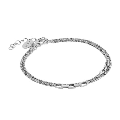 Stardust Silver Double Chain Najo Bracelet