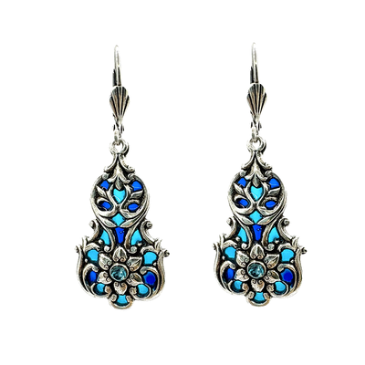 Bouquet Blue Au Bout Des Reves Earrings