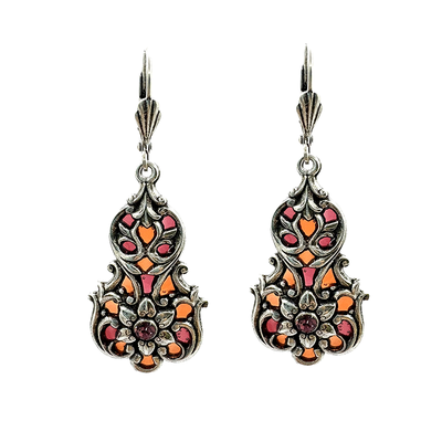 Bouquet Peach/Pink Au Bout Des Reves Earrings