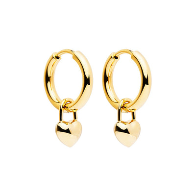 Amore Hoop Yellow Gold Najo Earrings