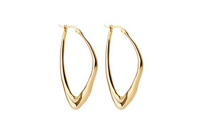Isola Hoop Yellow Gold Najo Earrings