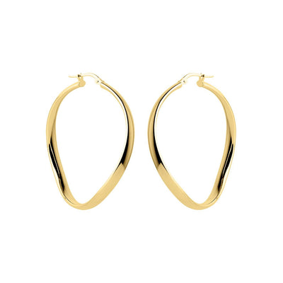 Odyssey Hoop Yellow Gold Najo Earrings 
